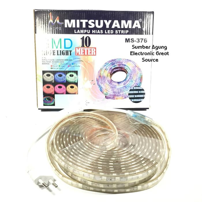 MS367 Mitsuyama Lampu Hias LED Strip RGB 10 Meter Anti Air Outdoor