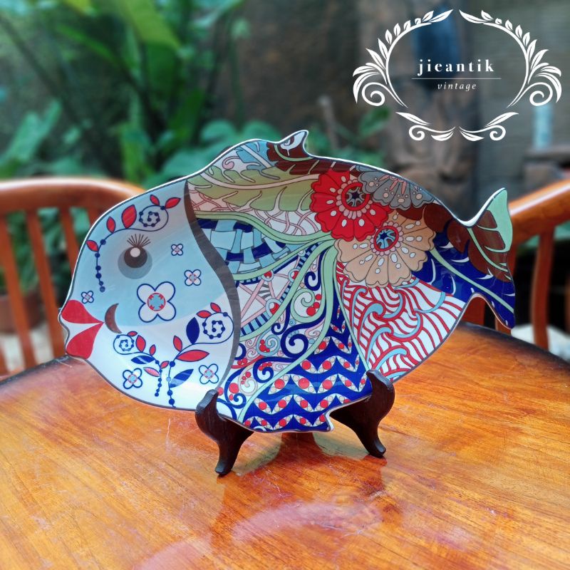 Piring Ikan Imari / Mangkok Imari / Piring Makan Keramik / Piring Ikan