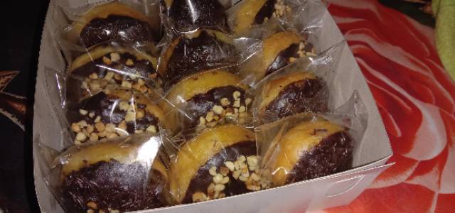 Donat kentang coklat+opp