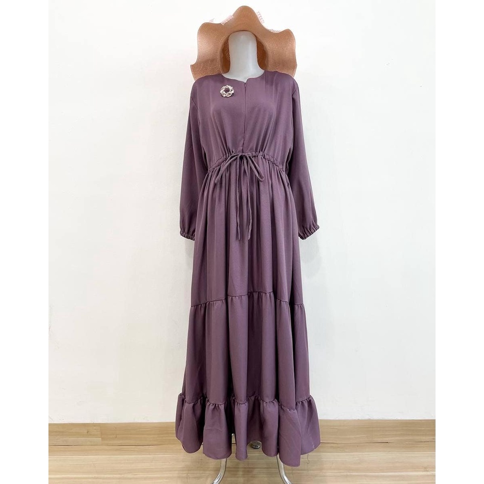 Saandra.id - Wardah Gamis Syari Terbaru 2022 konveksi.Tanah.Abang Seliting depan Busui Rempel Susun-Adyra Taro