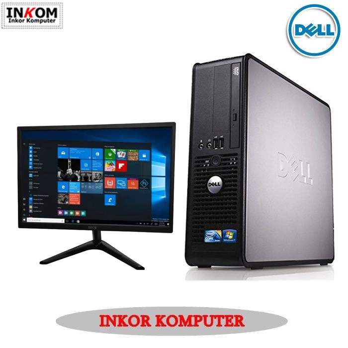 Komputer PC Built Up Dell Optiplex Core 2 Duo Plus Monitor 19 Inch