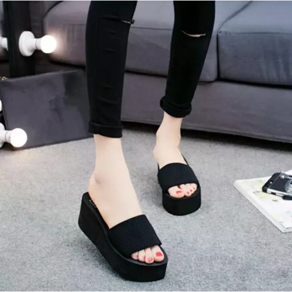 Sandal Wedges Kokop wanita andin-1
