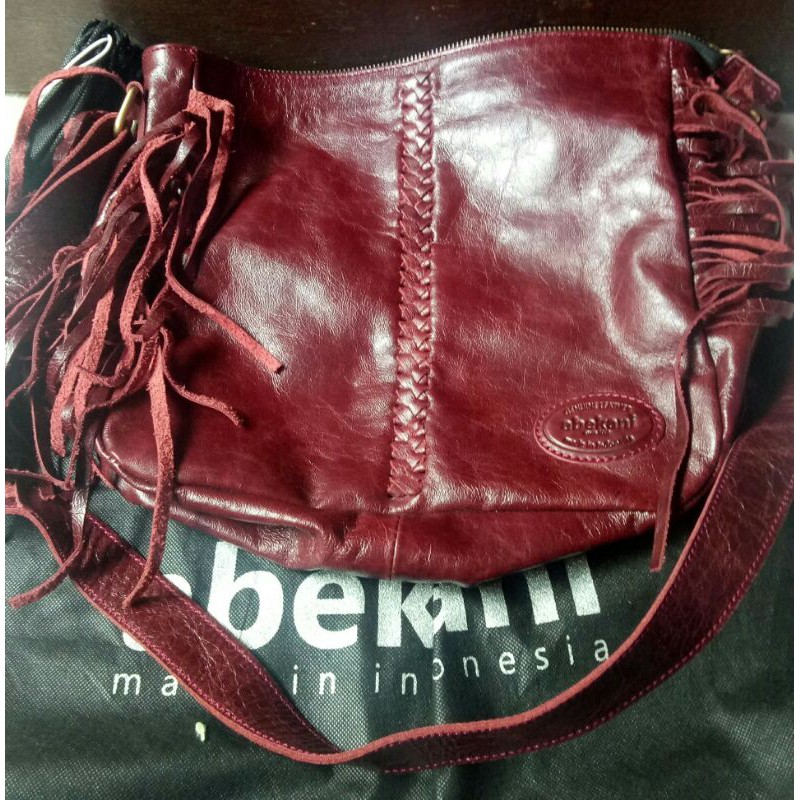 Tas Abekani ICB warna wine kulo