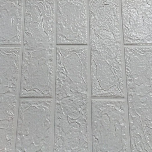 ☀ INDOLAND ☀ Wallpaper Dinding Foam 3D / Stiker Wallpaper Dinding Mini Dekorasi / Wallpaper 3D R461-PUTIH