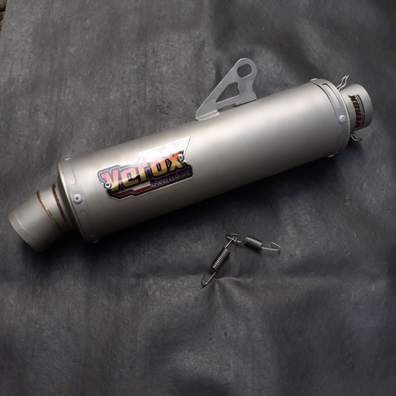 Silincer/slinser Knalpot racing Verox Original VR7 Pro Sanblasting for all motor inlet 38/50-Silinse