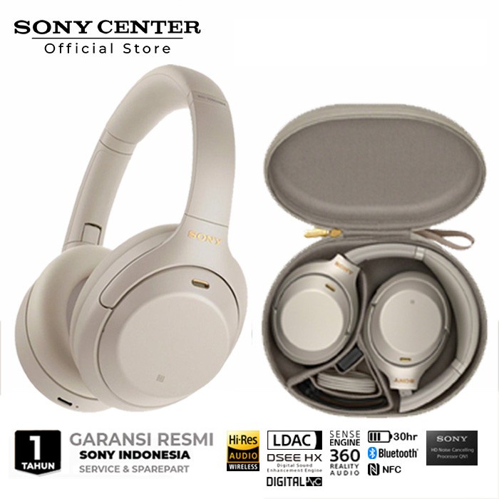 Sony Wh-1000Xm4 Wireless Noise-Canceling Headphones Wh1000Xm4 - Silver
