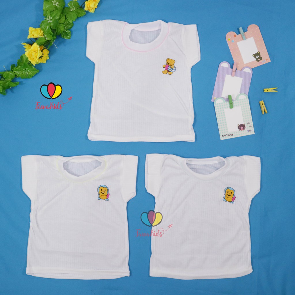  ISI 6 12 PC Kaos Oblong Bayi 0 6 Bulan Baju Baby 