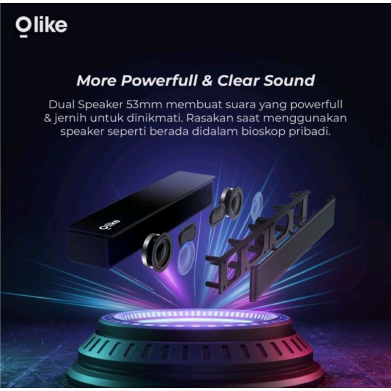 Music Bluetooth Soundbar Speaker Magic Sound OLIKE S7 Original Garansi Resmi