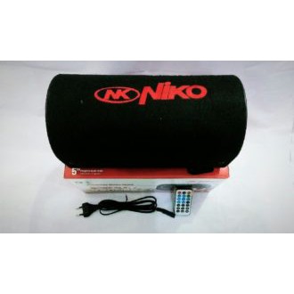 SPEAKER PORTABLE TABUNG BLUETOOTH NIKO 5 inch - 12 inch BISA AKI DAN LISTRIK AC DC