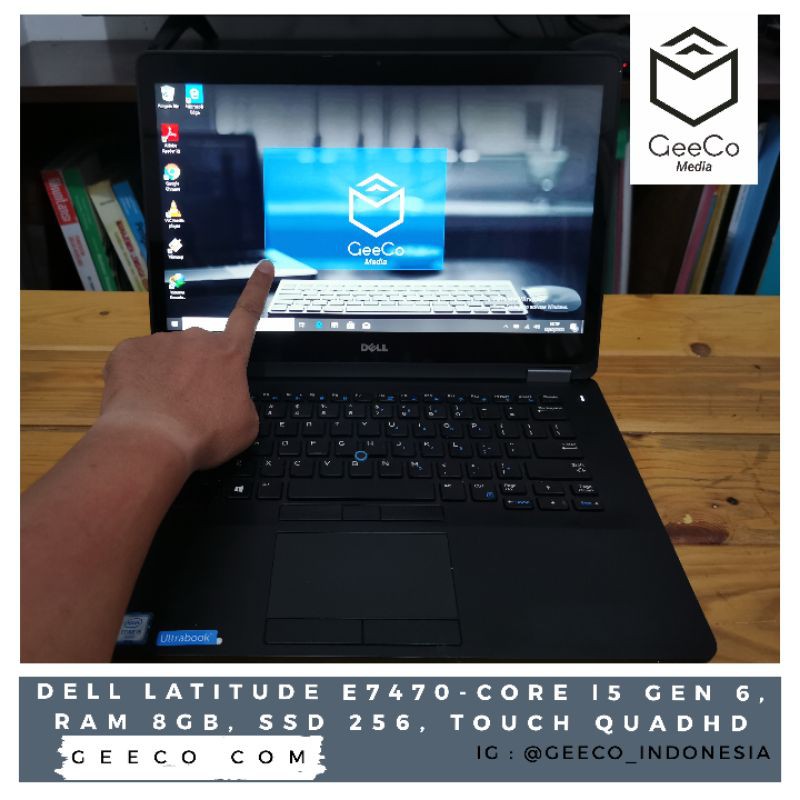 Dell Latitude E7470 core i5 ram 8gb touch resolusi QHD