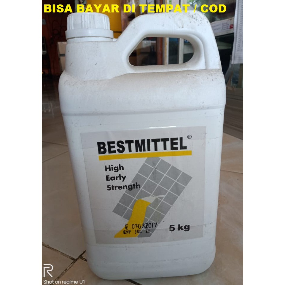 LEM PENGUAT BETON BESTMITEL / OBAT COR BETON PENGERAS COR SEMEN BESTMITEL 5KG