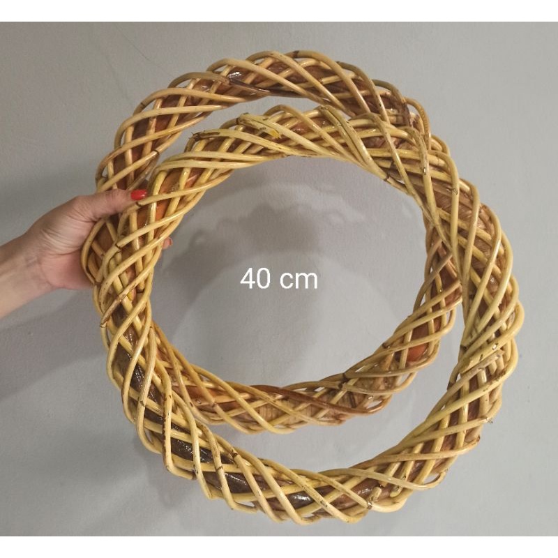 Holahop Hulahop Lilit Ring Rotan Macrame Dekorasi 40 cm