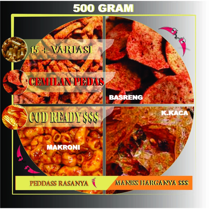 

snack pedas kiloan murah
