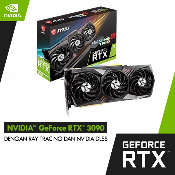 Jual MSI GeForce RTX 3090 GAMING X TRIO | 24GB GDDR6X | Shopee Indonesia