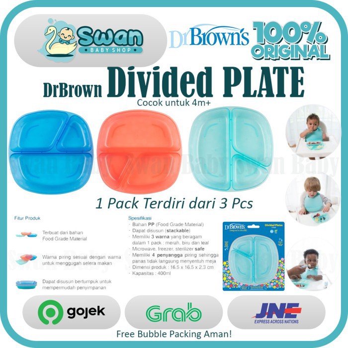 Drbrown Dr Brown's Divided Plates / Tempat Makan Bayi