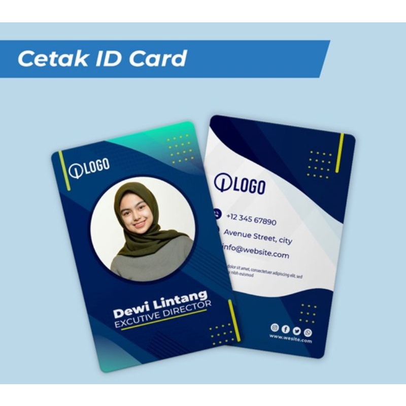 

cetak kartu pengenal bahan pvc
