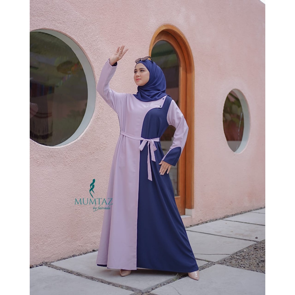 Gamis YUKI KANAYA original mumtaz brand salur  jahitan rapi branded baju muslim muslimah fashion ootd fashionable murah ecer grosir bukan alu karissa