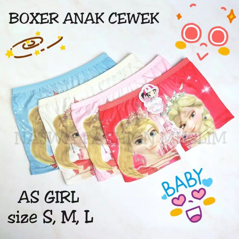 CELANA DALAM ANAK/ BOXER ANAK PEREMPUAN