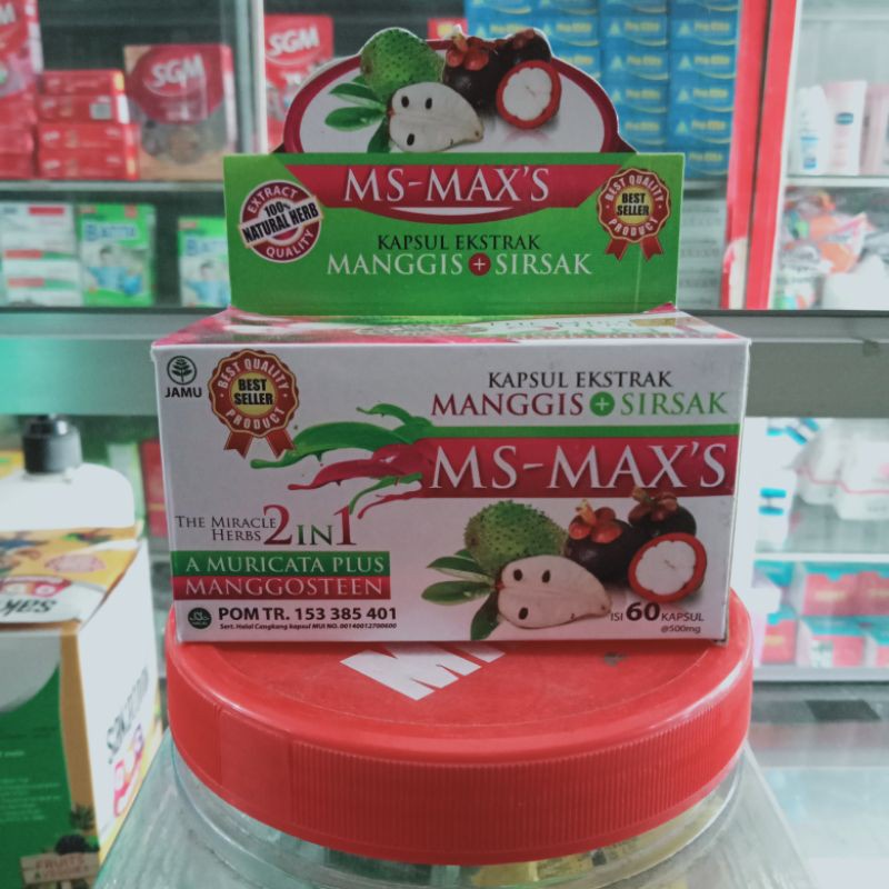 

Ms Maxs Kapsul Ekstrak Manggis Plus Sirsak 2in1 Darusyifa 60 Kapsul