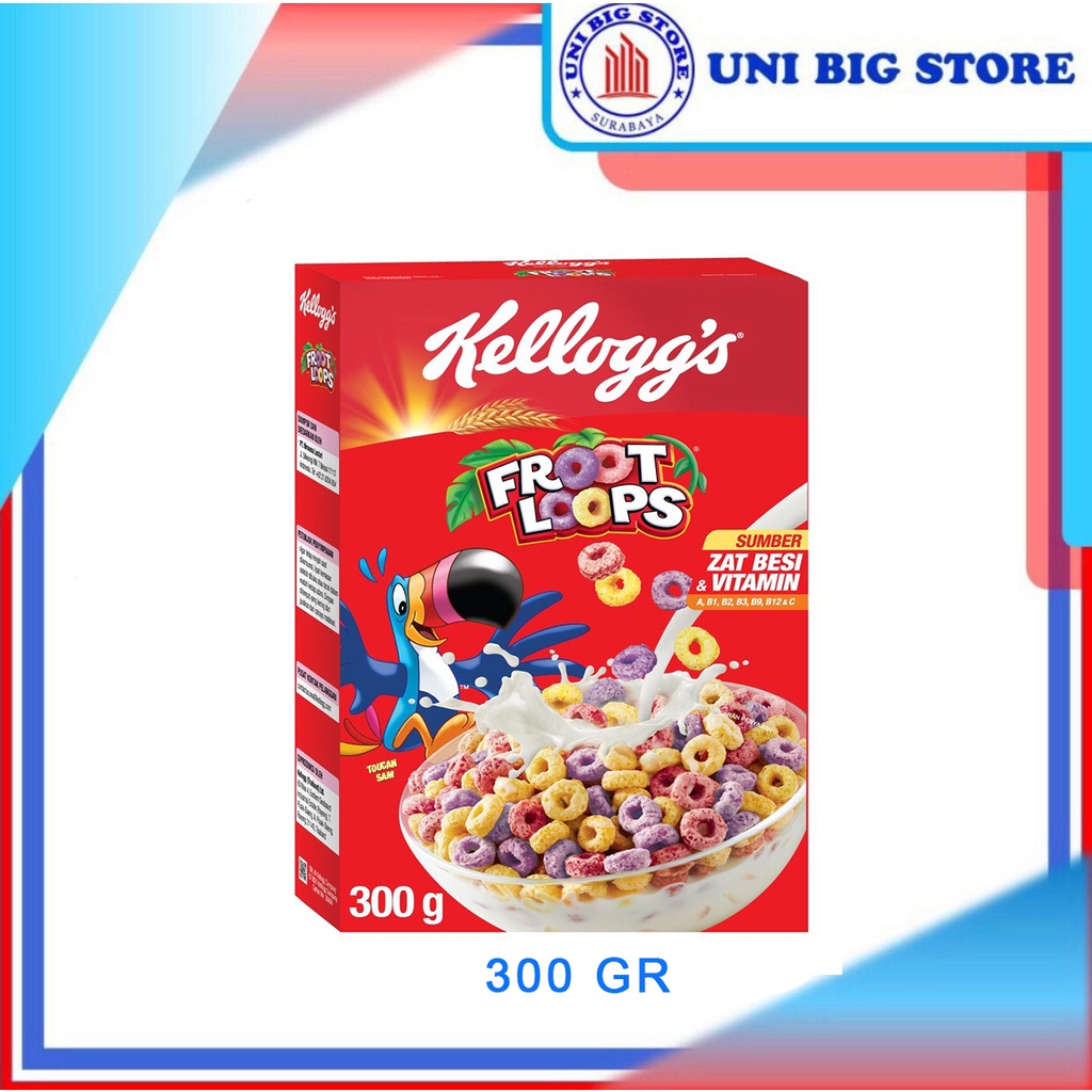 

Kelloggs Froot Loops Cereal 300 gr Kellogs Sereal Buah