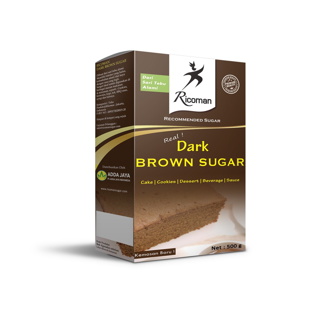 Ricoman Dark Brown Sugar 500gr