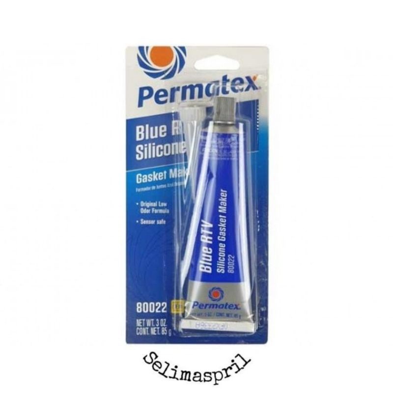 LEM RTV PERMATEX BLUE RTV 6BR BLUE SILICONE GASKET SET MAKER SENSOR SAFE 6BR 80022 BIRU LEM PEREKAT 