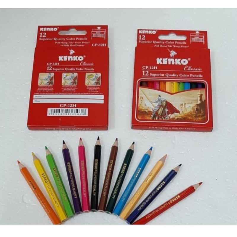 

Kenko Pensil Warna CP-12H Classic - Pensil Warna Pendek 12 Warna
