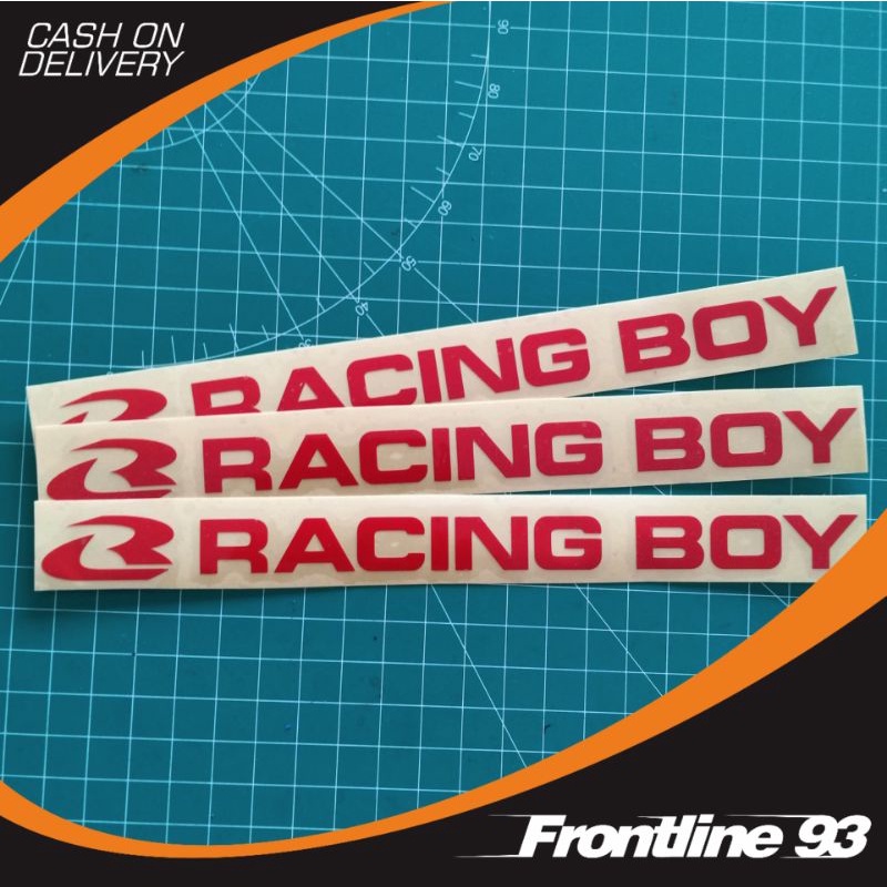 Sticker Cutting RACING BOY - stiker Racing Boy - stiker racing - stiker motor mobil helm dll