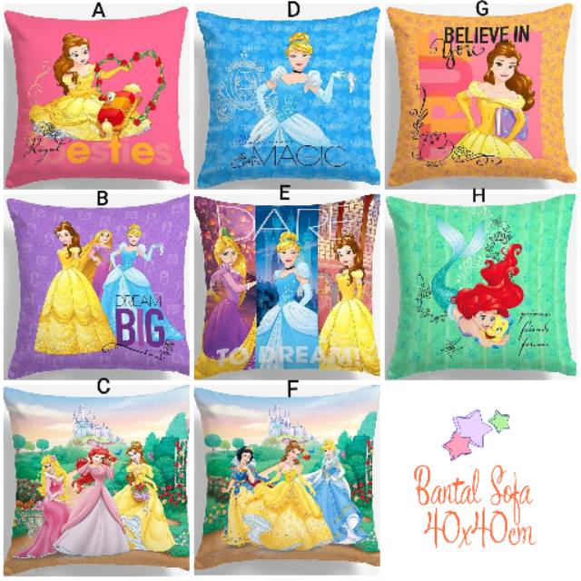 BANTAL SOFA PRINT MOTIF PRINCESS 40X40 CM