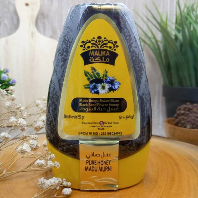 

250gr Madu Murni Malika(madu nectar habbatussauda) kemasan praktis tinggal pencet