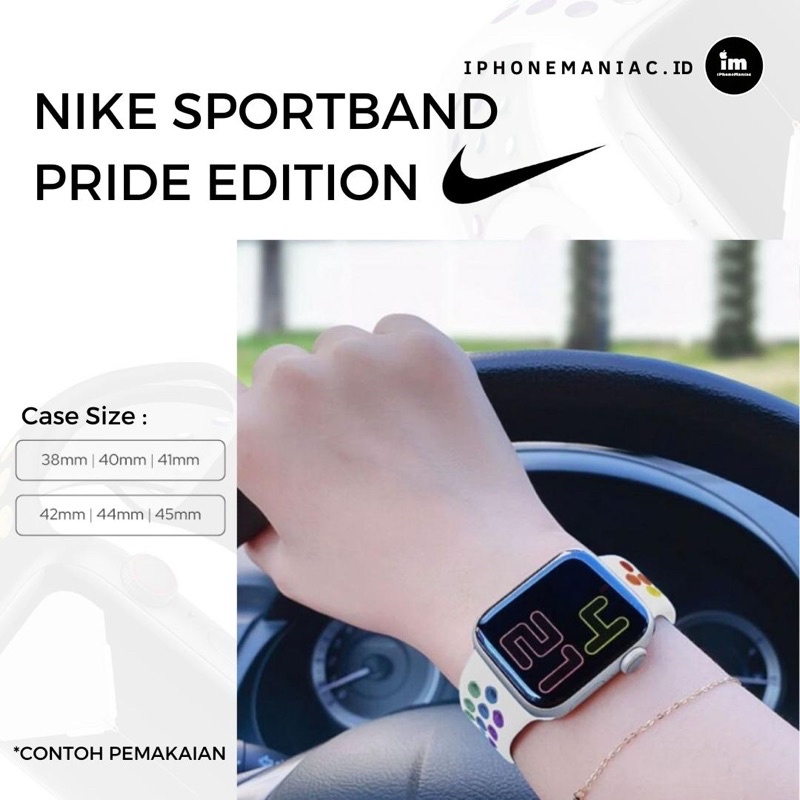STRAP APPLE WATCH IWATCH NIKE PRIDE EDITION 49mm 38mm 42mm 40mm 44mm 41mm 45mm