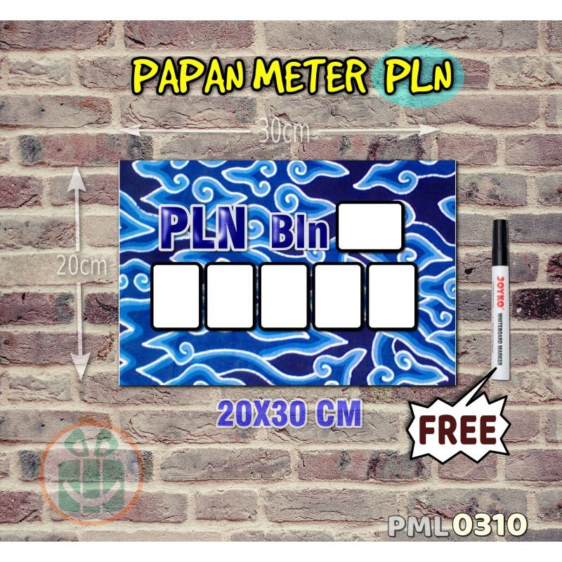 

SBC Papan Meter Listrik PLN PAM motif Unik - Batik 10