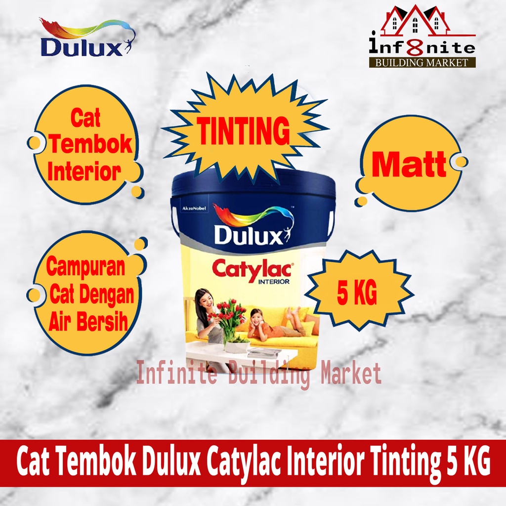 Cat Tembok Dulux Catylac Interior Tinting Cat Plafon Kayu Grc 5 KG