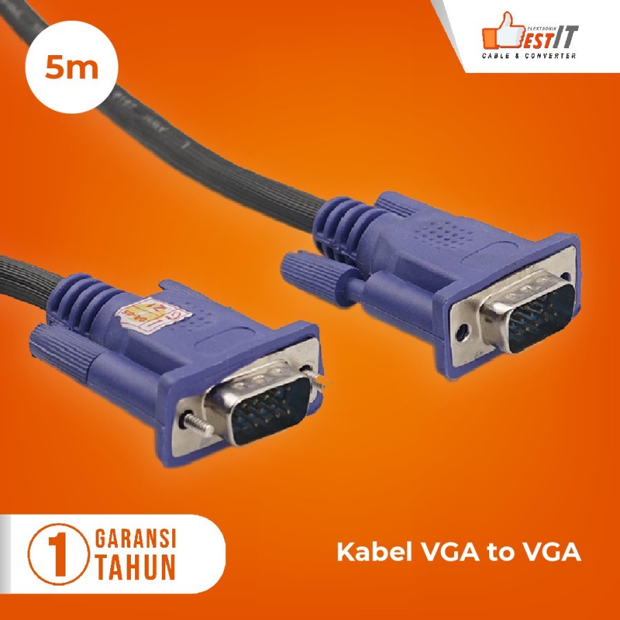 NYK Kabel VGA Komputer Laptop High Quality 1.5M 3M 5M 10M 15M 20M