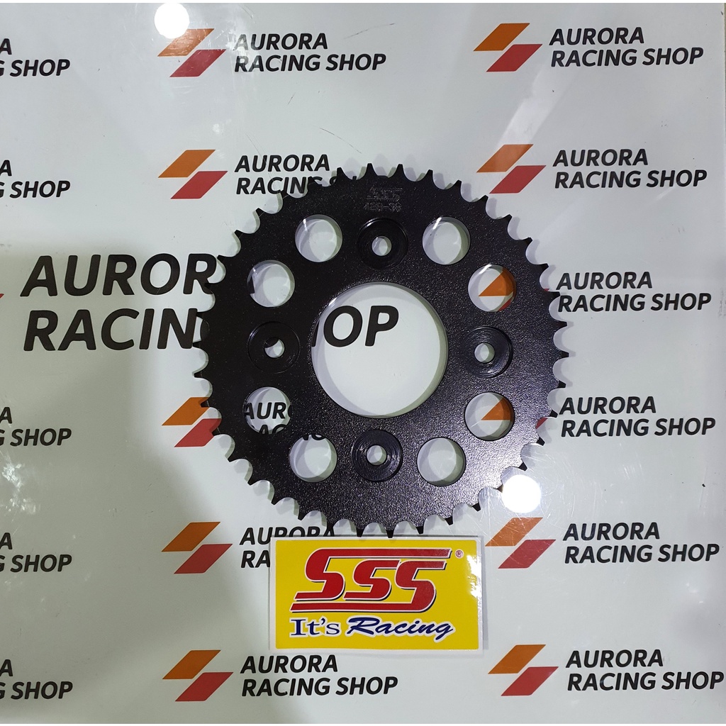 GEAR BELAKANG SSS 428 BLACK SUPRA X 125 / KHARISMA / BLADE / REVO / FIT NEW