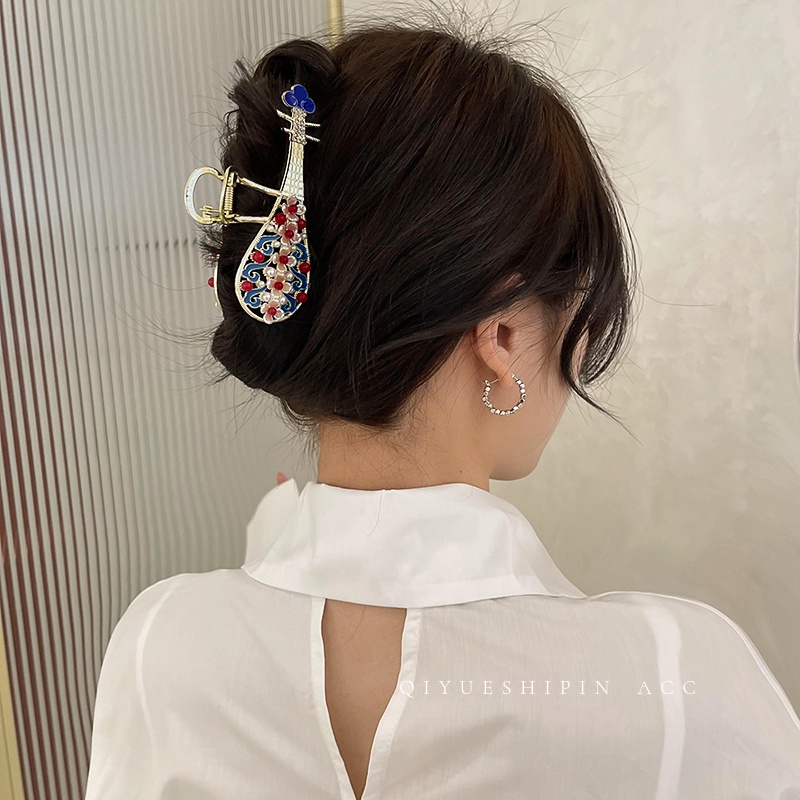 Jepit Rambut Ekstensi Bahan Enamel Gaya Tradisional Untuk Wanita