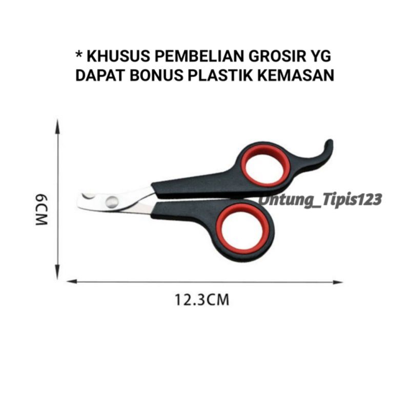 Gunting kuku kucing Anjing Pet nail Clipper Bahan Stanless untuk hewan tajam