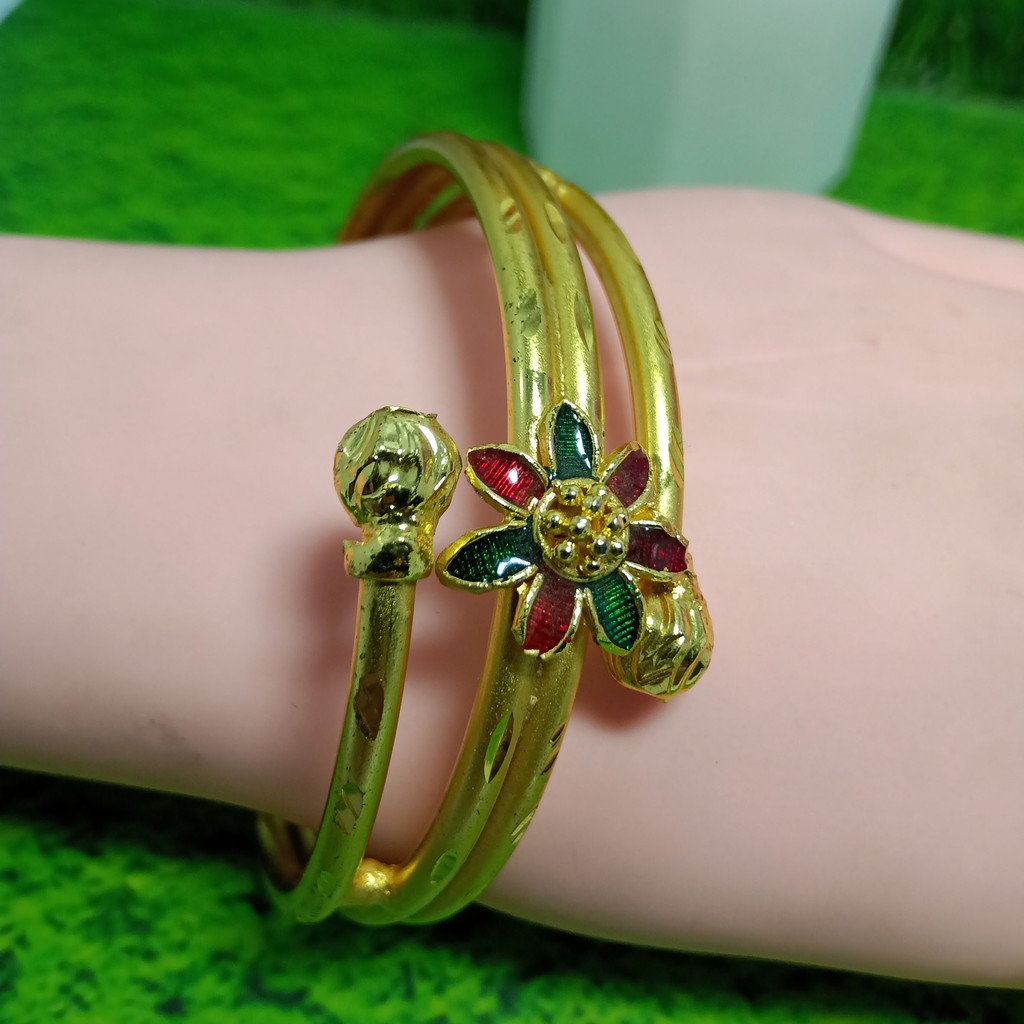 GELANG BANGKOK, model arab.Lapis emas 24k