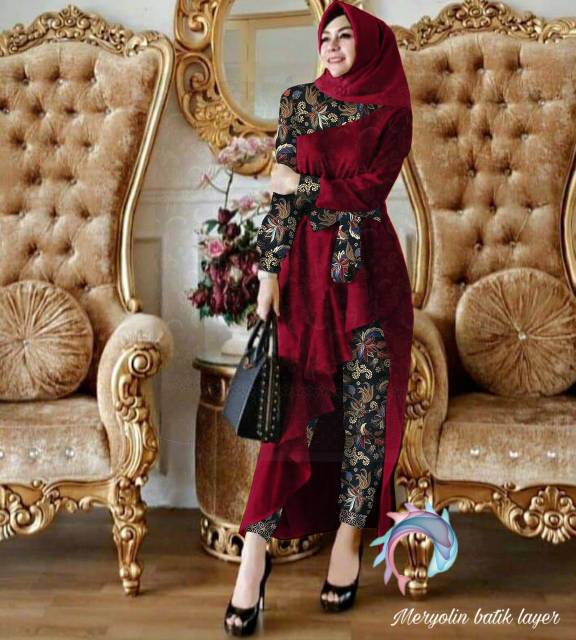 Set Bellaluna BATIK Muslim Wanita Murah FE ADA VIDEO REAL PICT