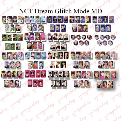 [PO / SET] DREAM NDRE GLITCH MODE MD PHOTOCARD FAN MADE UNOFFICIAL YANGPASHOP JENO JAEMIN JISUNG