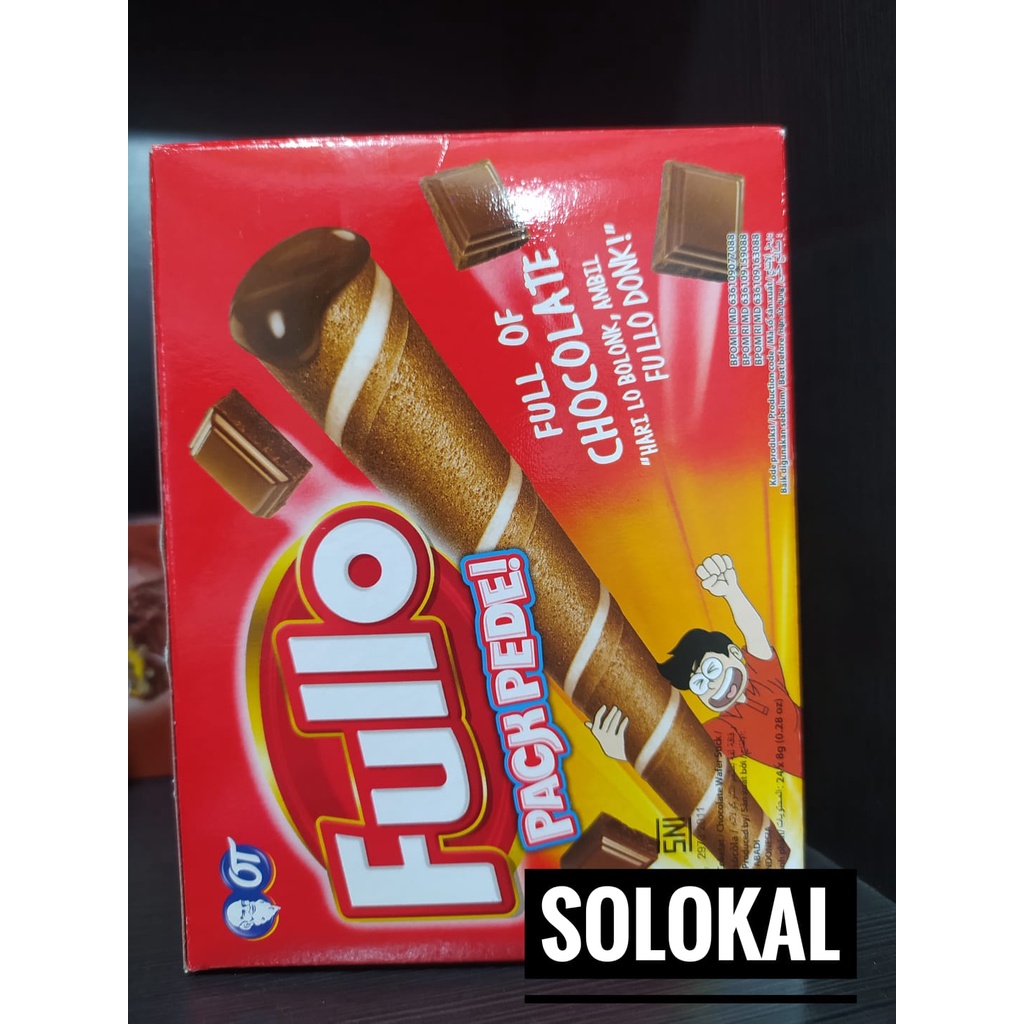 

FULLO WAFER ROLL Full Coklatnya isi 24 Bungkus Wafer Coklat Renyah