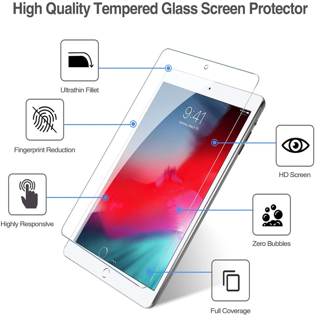 Tempered glass Pelindung Layar ipad pro11 mini 5 4 3 2 1 8 7 6 5 air 3 air 2 air 1 3 2 3 2