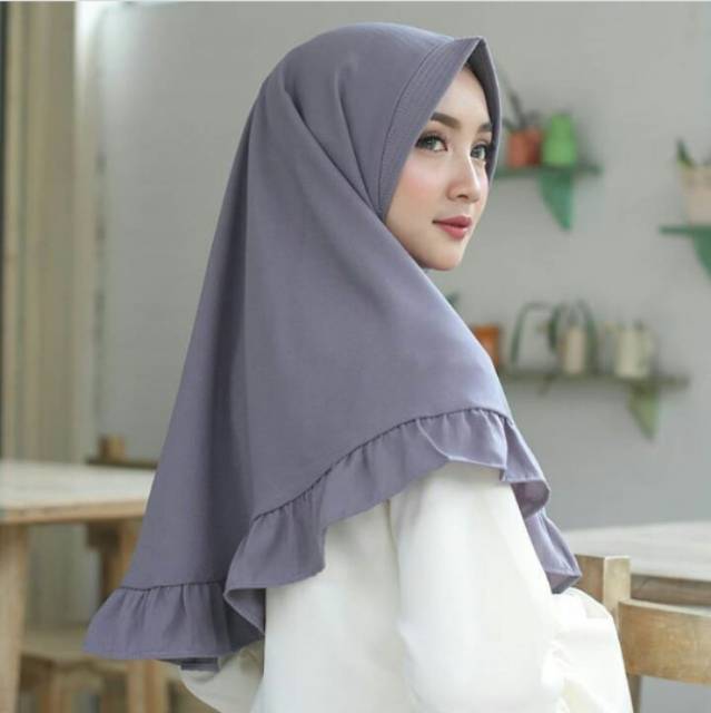 Khimar Rempel , bahan wolfis , ped antem , UK 75x75