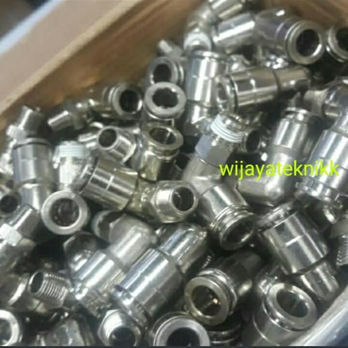 Fitting Fitting Nepel Pneumatic L Drat 1/8 Inch Selang 6Mm