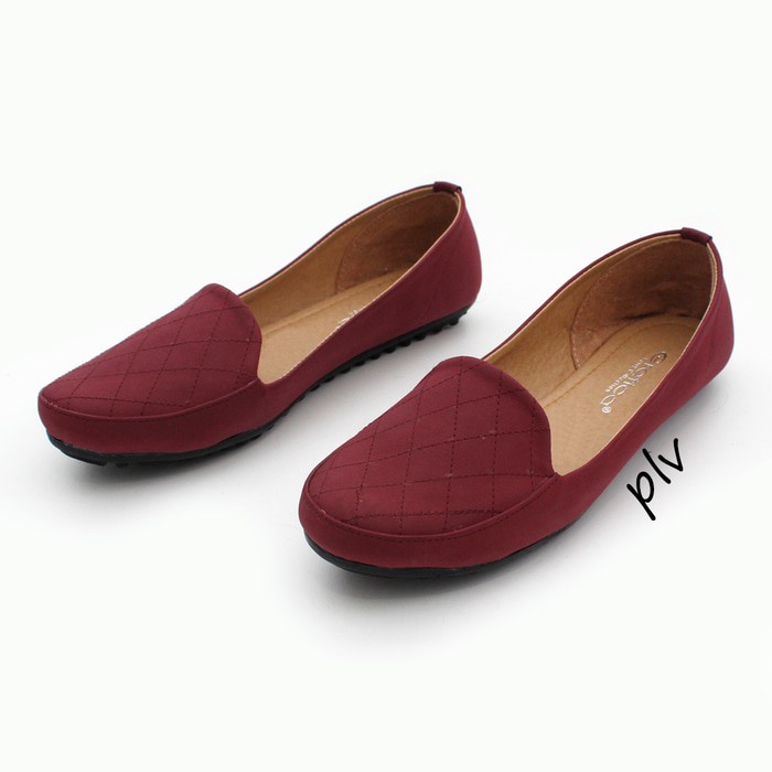 Original  Sepatu Wanita Flat Shoes Flatshoes Gratica UB12 Maroon - Murah