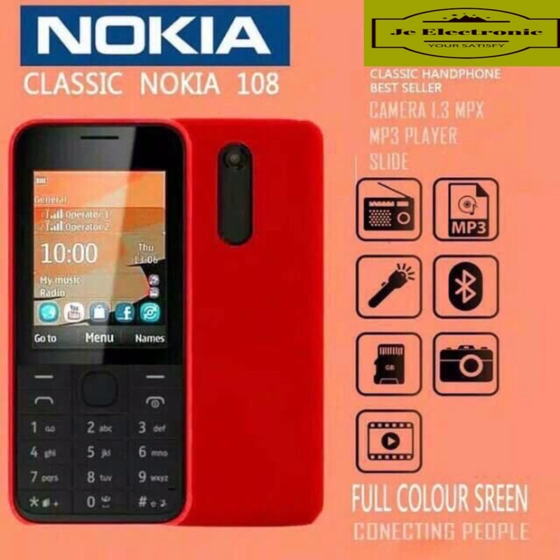 Nokia 108 Hp jadul 2 sim Nokia handphone termurah