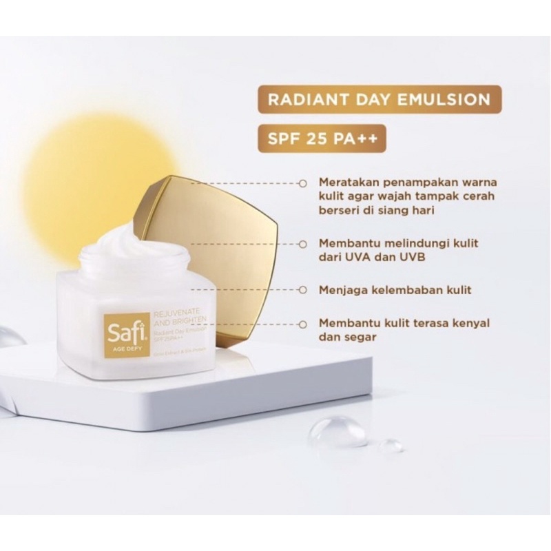 Safi age defy rejuvenate &amp; brighten 25 gram ( kulit muda &amp; cerah )