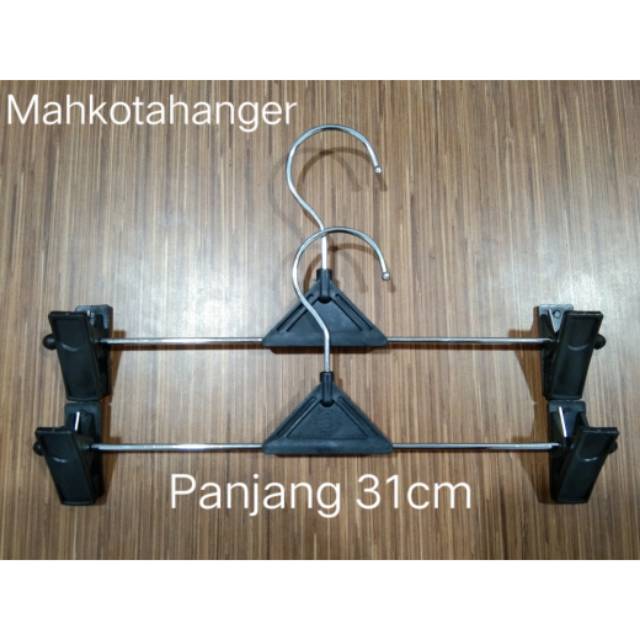 Hanger Jepit Besi 3mm (31cm) | Gantungan celana dan baju besi serbaguna