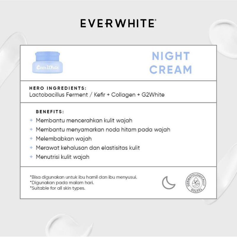 EVERWHITE BE BRIGHT! FACE SERIES/PAKET PERAWATAN WAJAH FACIAL WASH TONER DAY NIGHT CREAM ORIGINALl