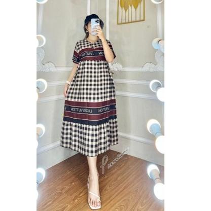 Terbaru.. MIDI DRESS RAYON ARKEN TERBARU TERLARIS | Dress midi Rayon